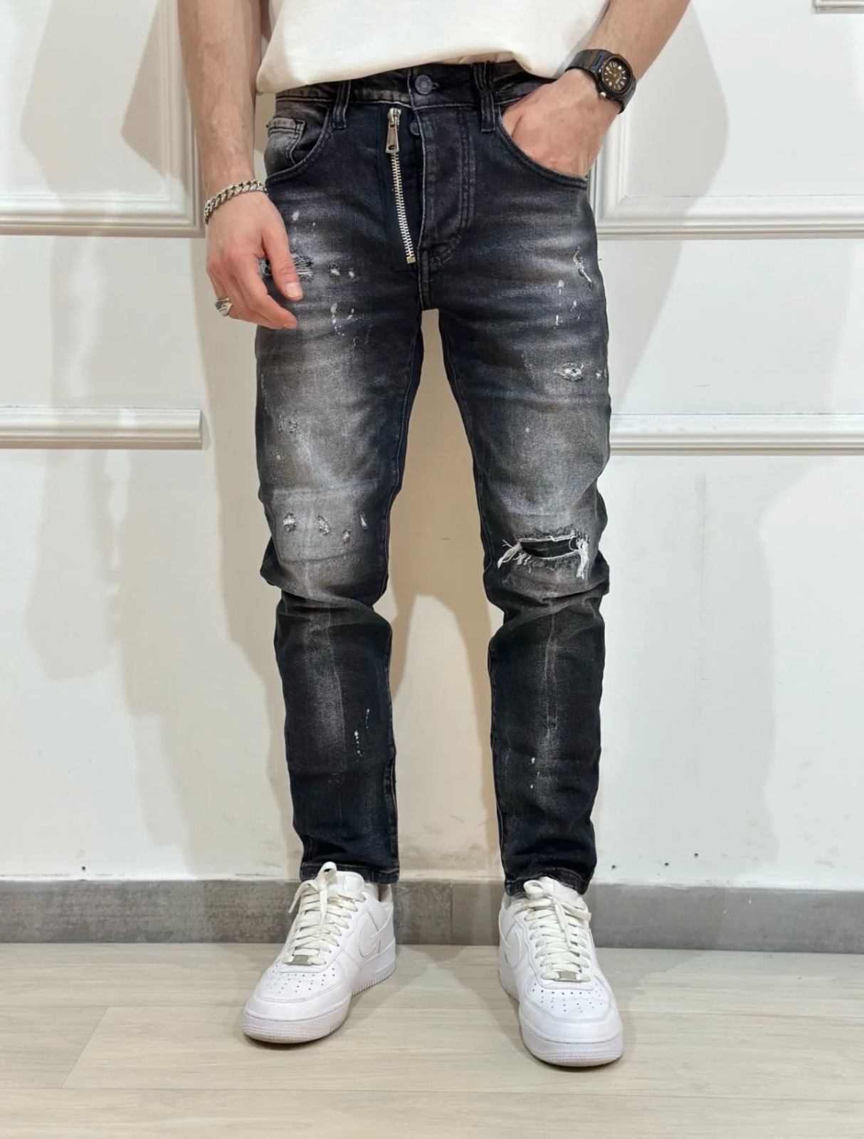Jeans Fit Nero