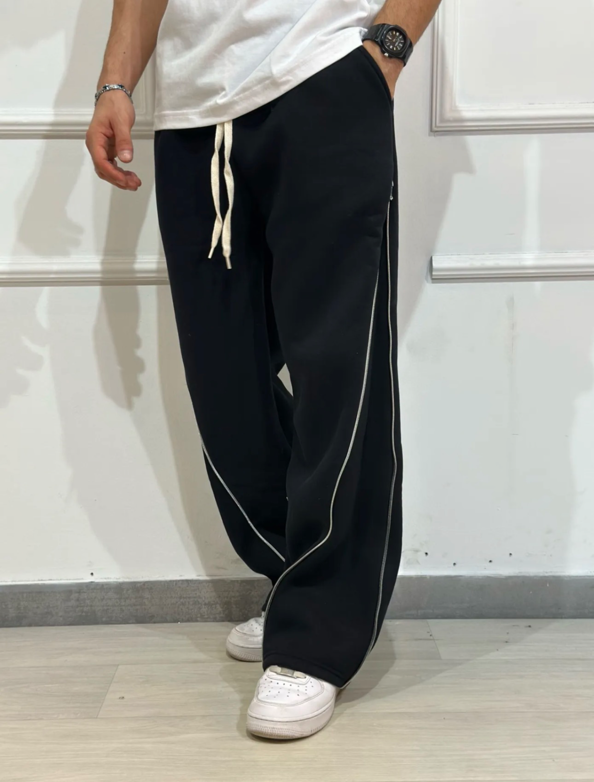 Pantalone Tuta Wide-Zip