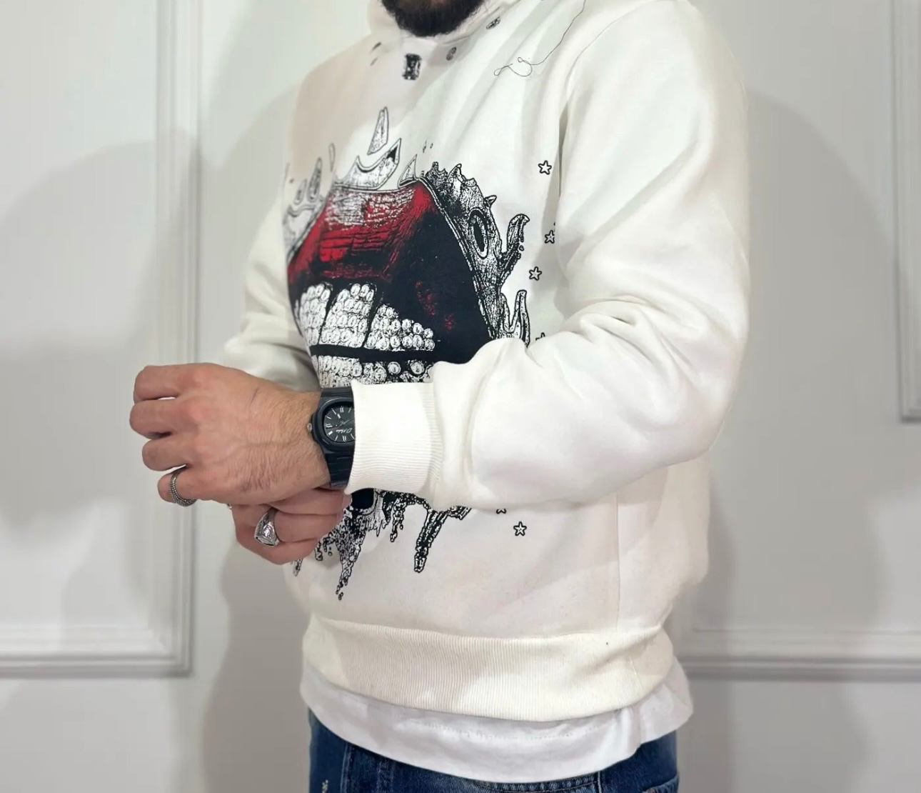 Red Lips Crystal hoodie