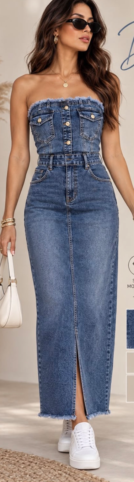 Vestito Jeans Lungo